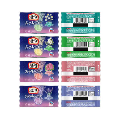 Earth Chemical Onpou Good Night Aroma Bath Tablets 12 Tablets (4 Types x 3 Tablets)