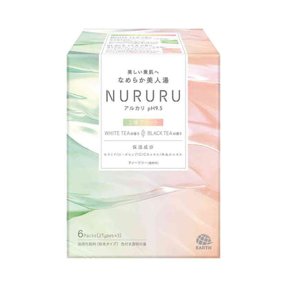 Earth Pharmaceutical NURURU White Tea & Black Tea Scent 6 Packs