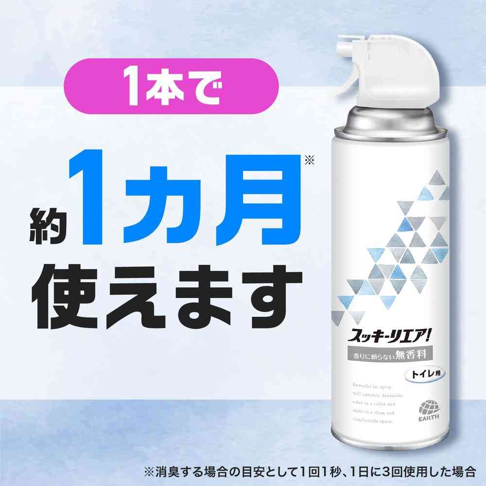 Earth Chemical Sukkiri Air! Toilet Spray Unscented 350ml