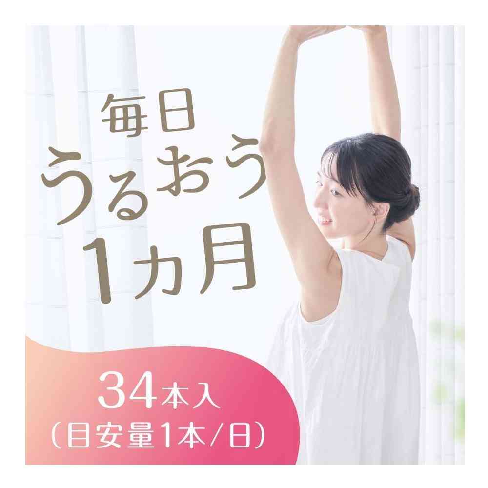 Earth Chemical 1-Month Mochiri Moisturizing Collagen C Jelly Peach Flavor 10g x 34 Packs
