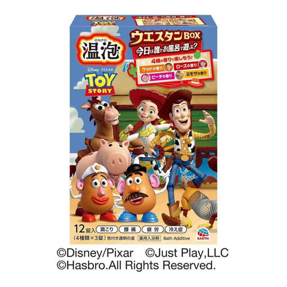 Earth Chemical Onsen Bubble Toy Story Western BOX 12 Tablets