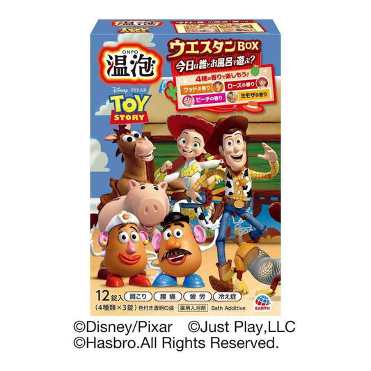 Earth Chemical Onsen Bubble Toy Story Western BOX 12 Tablets