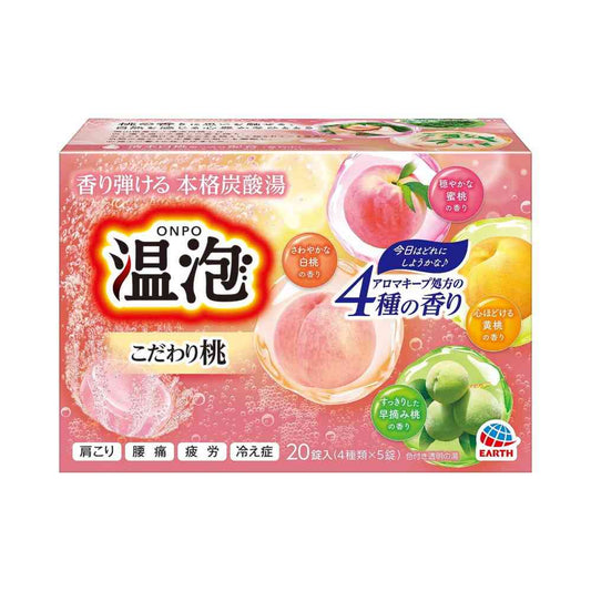 Onpo Special Peach Carbonated Bath Tablets 20 Tablets
