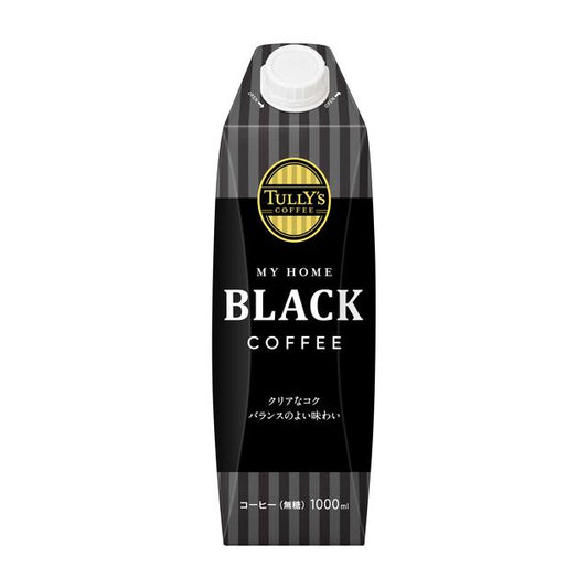 Ito En Tully's Coffee Black with Cap Paper Pack 1L