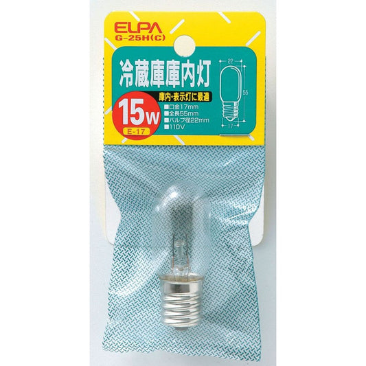 Elpa ELPA Refrigerator Interior Light 15W Clear E17 G-25H (C)
