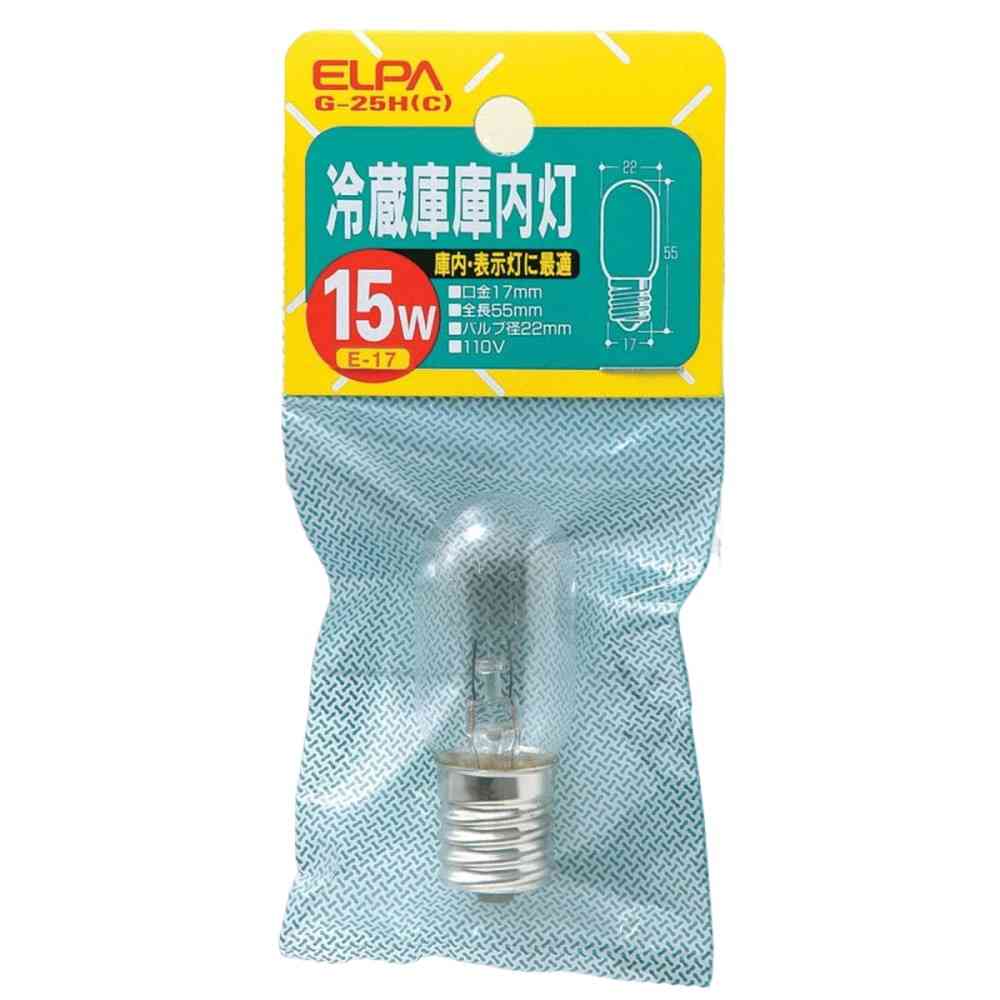 Elpa ELPA Refrigerator Interior Light 15W Clear E17 G-25H (C)