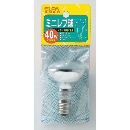 ELPA Mini Reflector Bulb 40W E17 G-91H