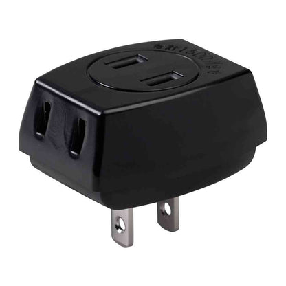 ELPA Triple Power Strip AC 3 Outlets Black A-30H