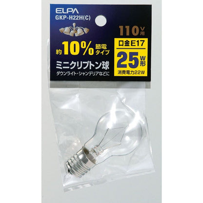 ELPA Space Bulb Incandescent E17 20W G-75H (C)