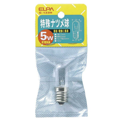 ELPA Special Natsume Bulb Incandescent E17 5W G-123H