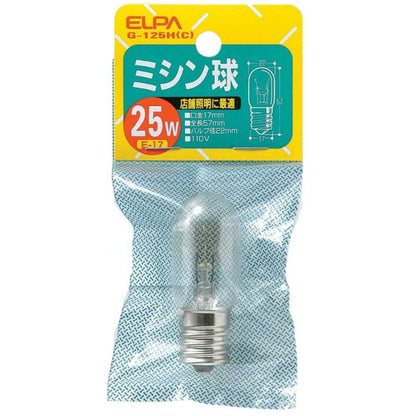 ELPA Sewing Machine Bulb Incandescent E17 25W G-125H