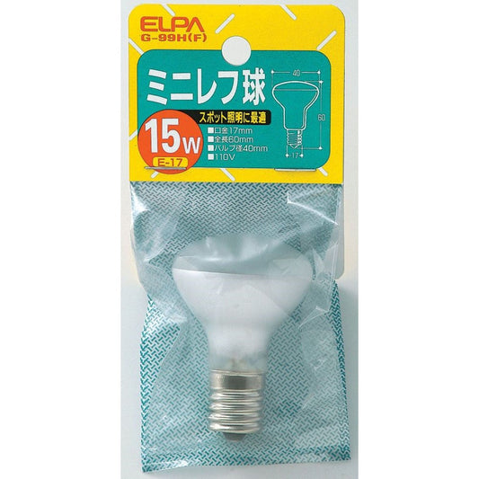 ELPA Mini Reflector Bulb Incandescent E17 15W G-99H (F)