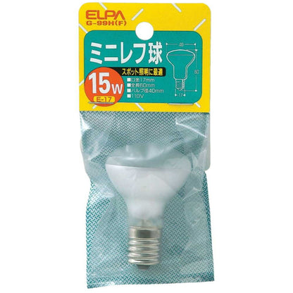 ELPA Mini Reflector Bulb Incandescent E17 15W G-99H (F)