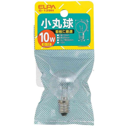 Elpa ELPA Small Round Bulb 10W Clear E12 G-129H