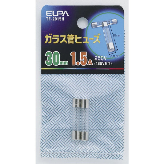 Elpa Glass Tube Fuse 30mm TF-2015H