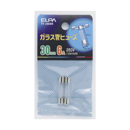 Elpa Glass Tube Fuse 30mm TF-2060H