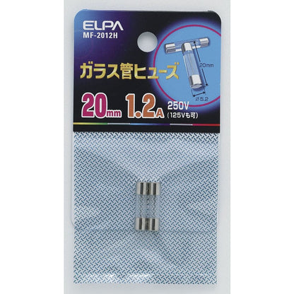 Elpa Glass Tube Fuse 20mm MF-2012H