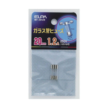 Elpa Glass Tube Fuse 20mm MF-2012H