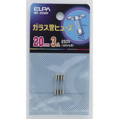 Elpa Glass Tube Fuse 20mm MF-2030H