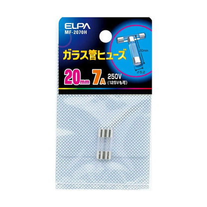 Elpa Glass Tube Fuse 20mm MF-2070H