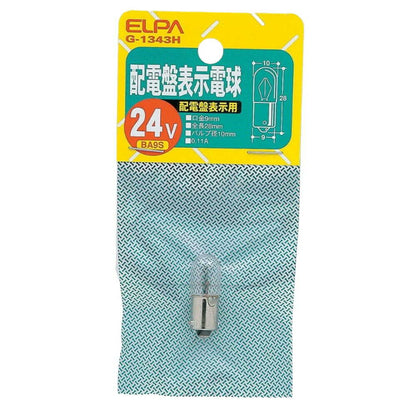 ELPA Distribution Board Indicator Bulb Incandescent BA9S 0.11A G-1343H