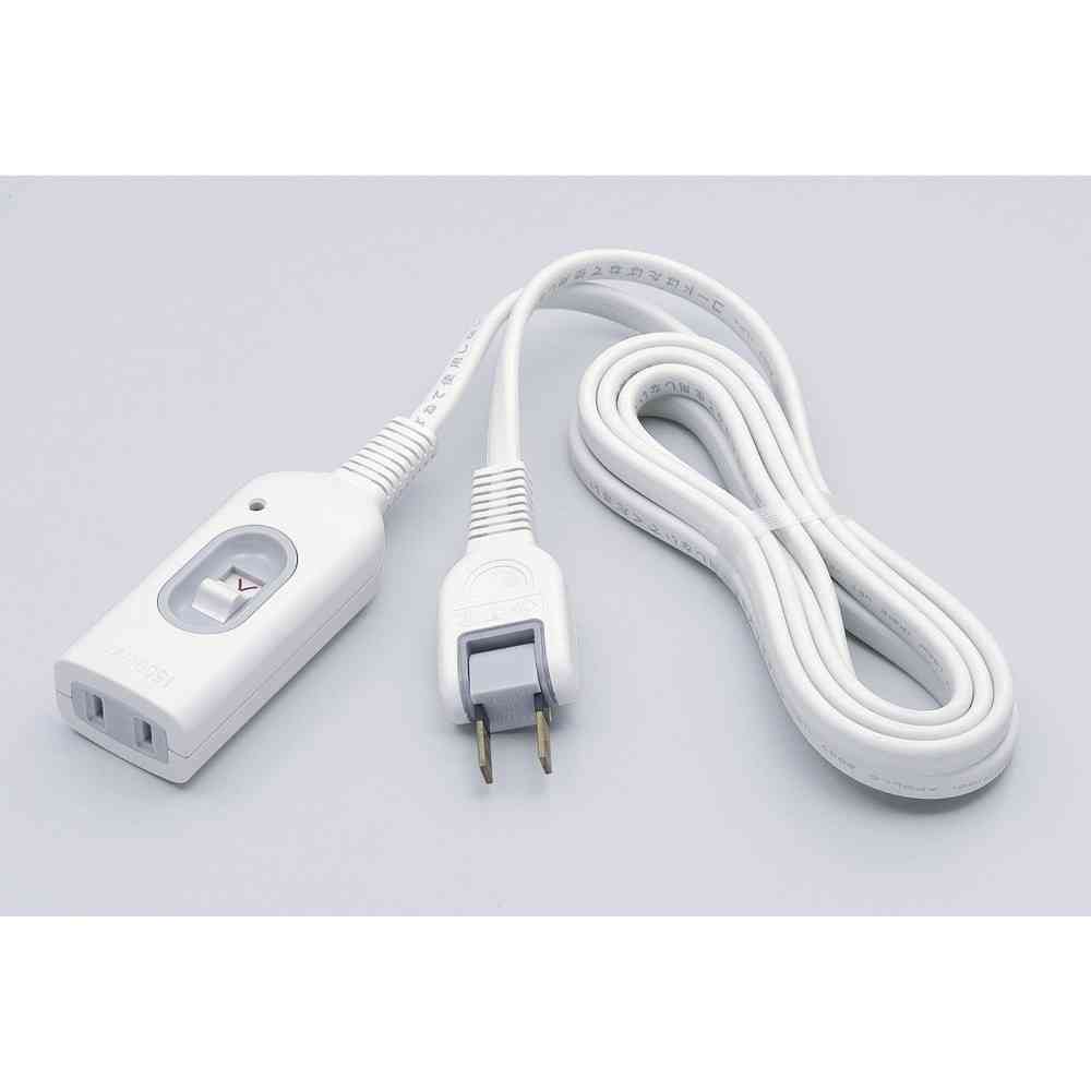 ELPA Switch Extension Cord 2m W-S1020B White