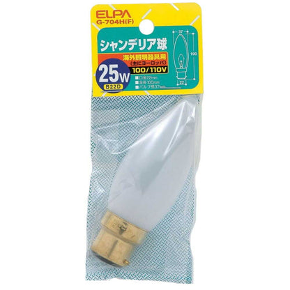 ELPA Chandelier Bulb Incandescent B22D 25W G-704H (F)