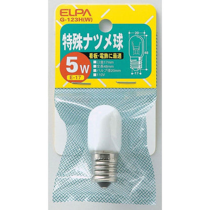 ELPA Special Natsume Bulb Incandescent E17 5W G-123H(W)