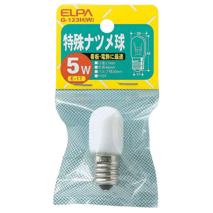ELPA Special Natsume Bulb Incandescent E17 5W G-123H(W)