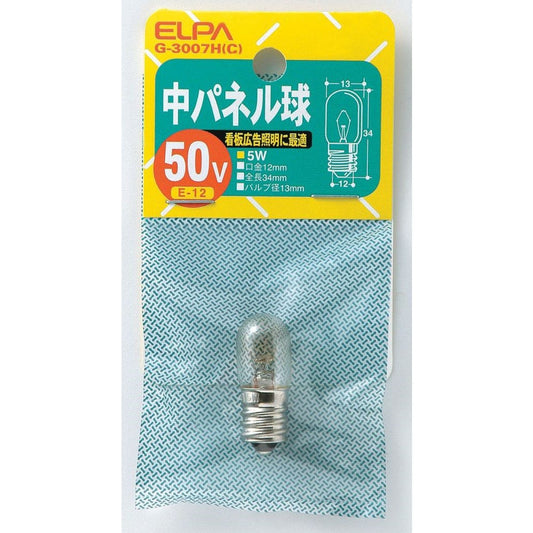 ELPA Medium Panel Bulb Incandescent E12 5W G-3007H(C)