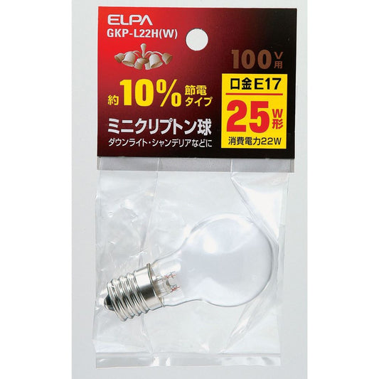 Asahi Electric ELPA Mini Krypton Bulb GKP-L22H(W)