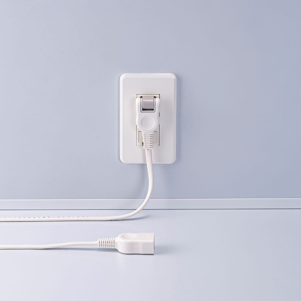 ELPA Extension Cord 1 Outlet 2M Swing Plug W-1512NB(W)