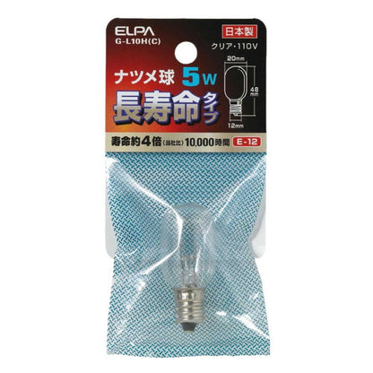 ELPA Natsume Bulb Incandescent Bulb E12 5W G-L10H (C)