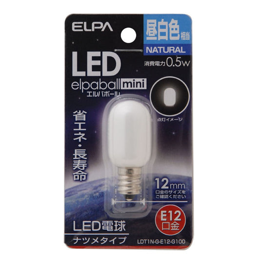 ELPA LED Decorative Bulb Natsume Shape Long Life Energy Saving E12 LDT1N-G-E12-G100