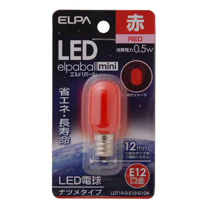 ELPA LED Decorative Bulb Natsume Shape Long Life Energy Saving E12 LDT1R-G-E12-G104