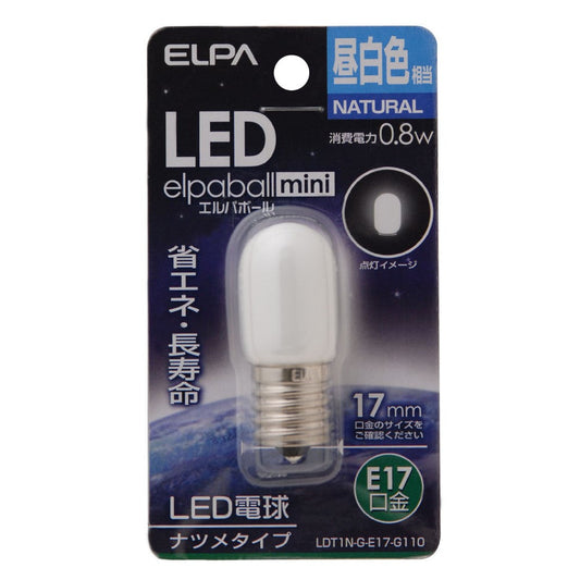 ELPA LED Decorative Bulb Natsume Type Long Life Energy Saving E17 LDT1N-G-E17-G110