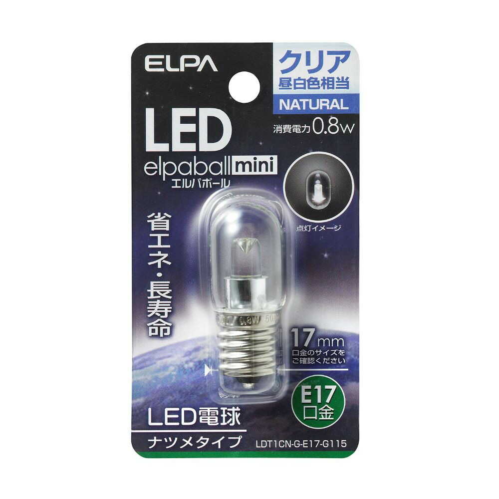 ELPA LED Decorative Bulb Natsume Shape LED Energy Saving E17 0.8W LDT1CN-G-E17-G115