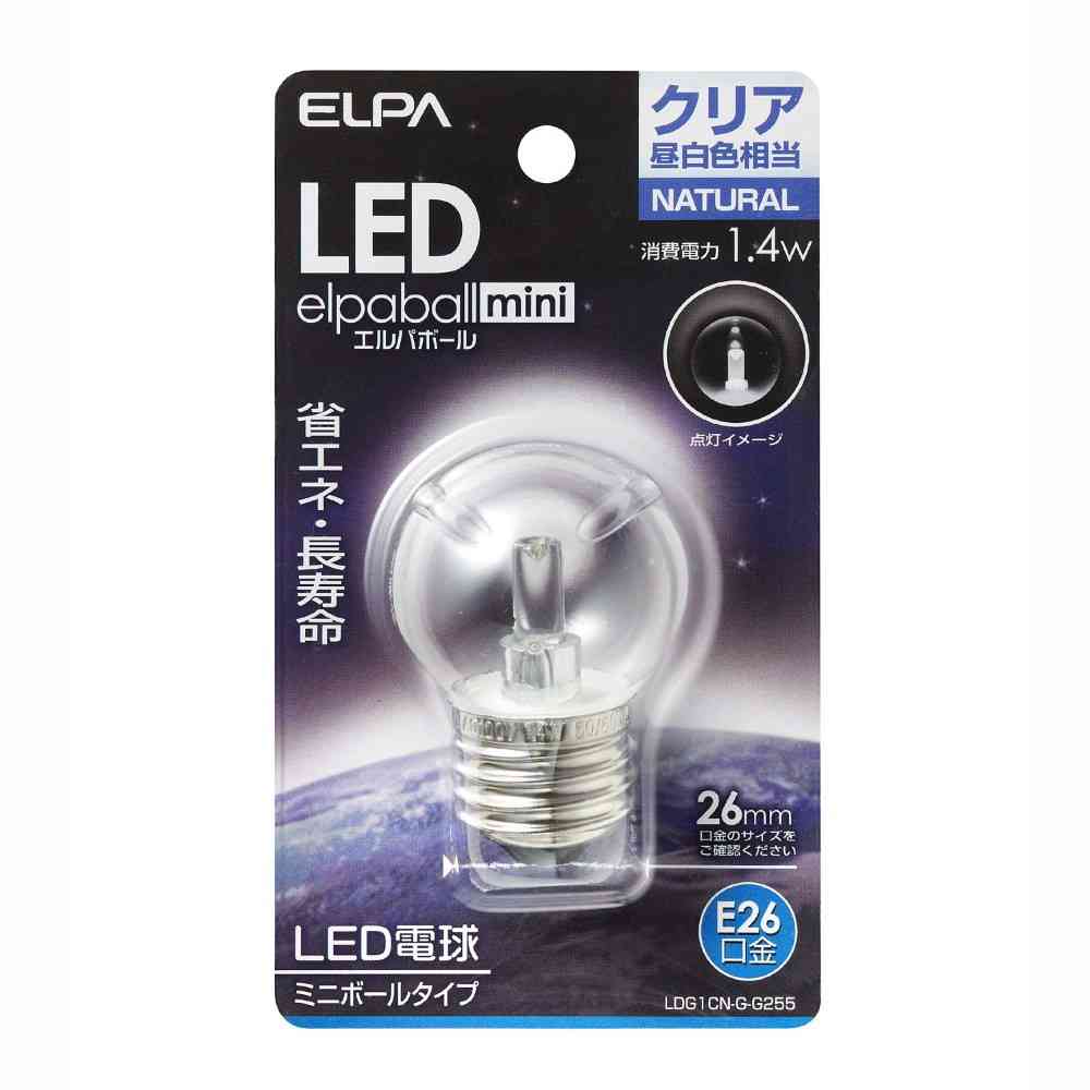 ELPA LED Decorative Bulb G40 Long Life Energy Saving E26 LDG1CN-G-G255