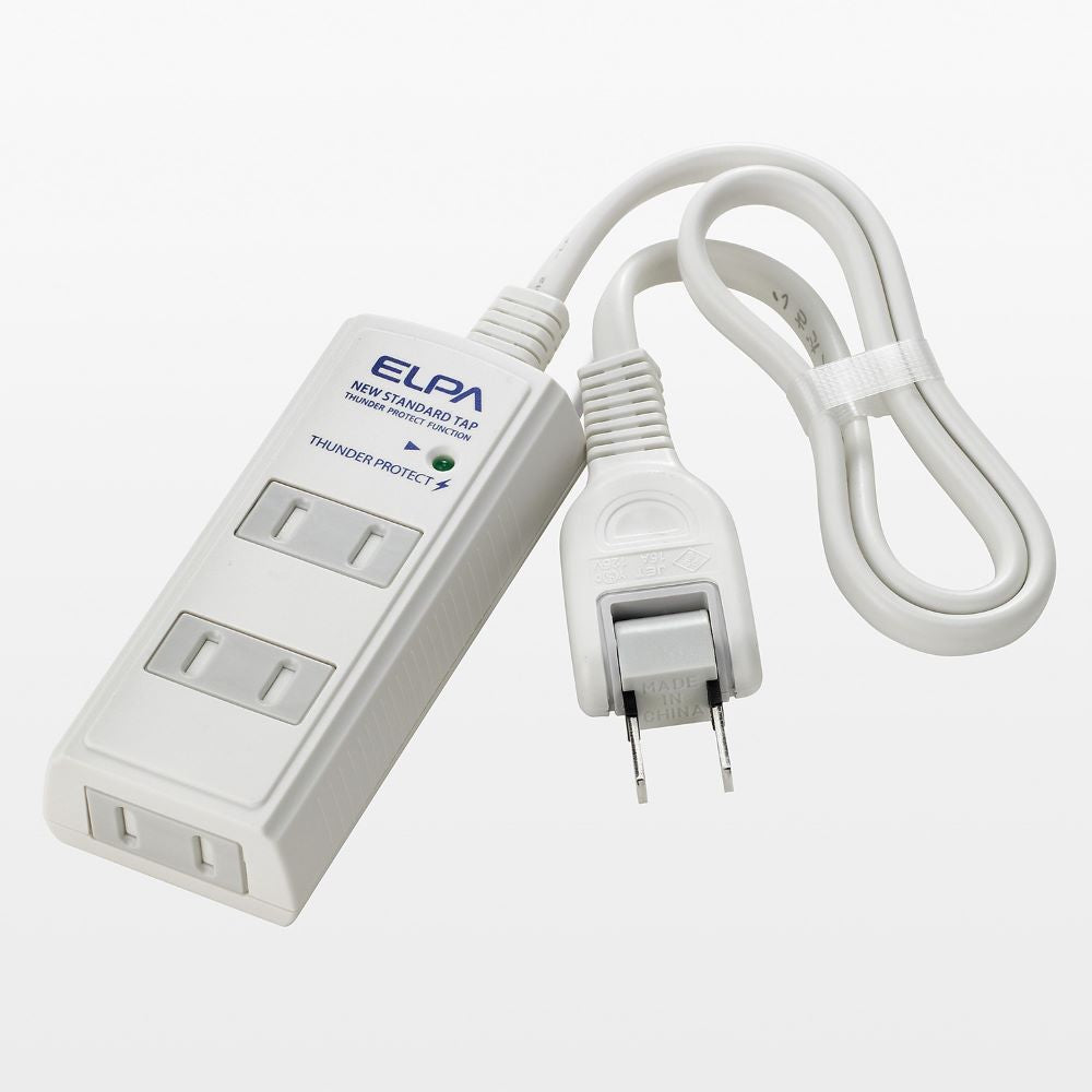 Asahi Electric ELPA Surge-Proof Power Strip 3P 1m WBT-3010SBN(W)