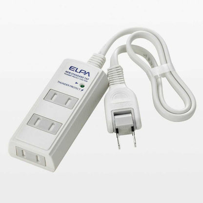 Asahi Electric ELPA Surge-Proof Power Strip 3P 1m WBT-3010SBN(W)