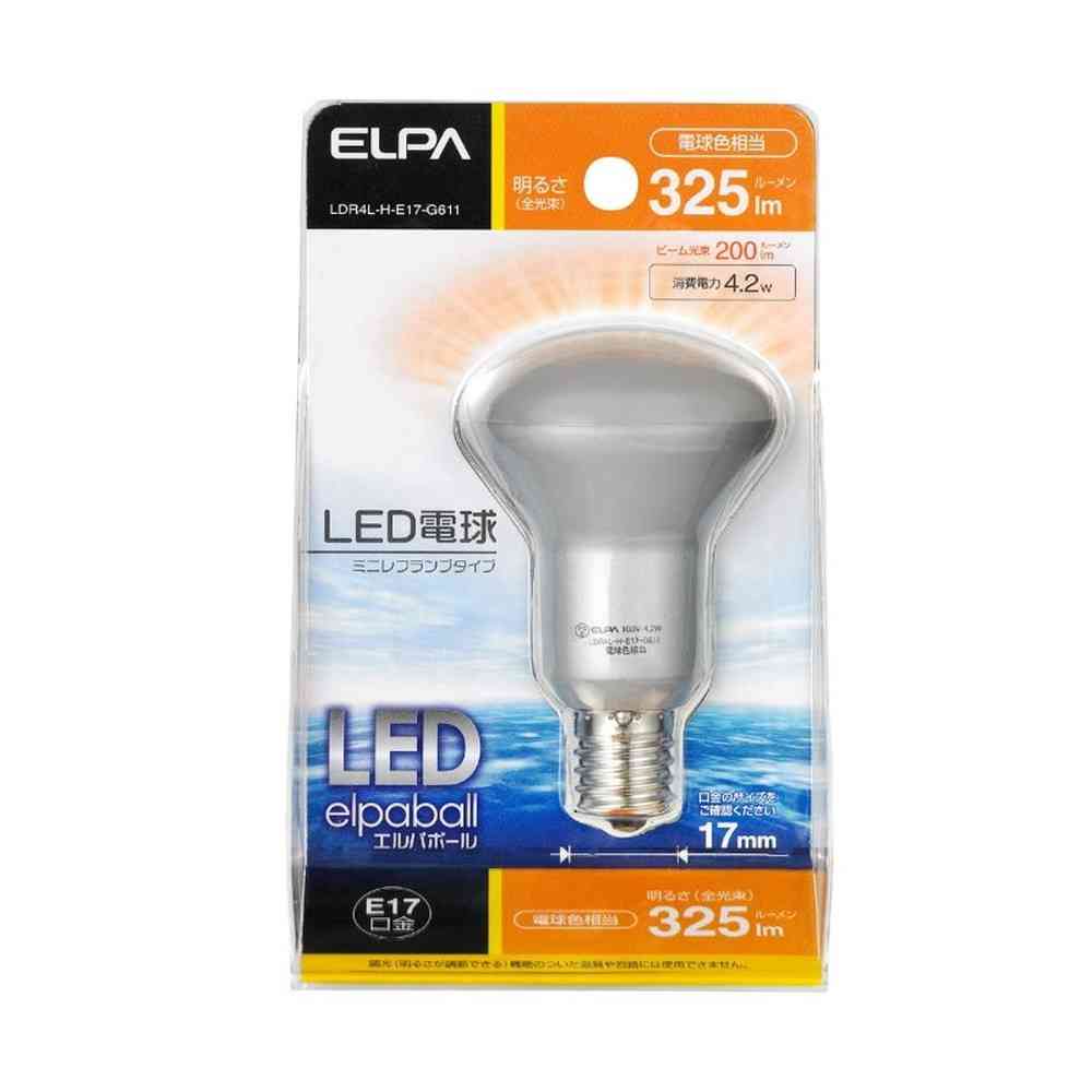 Elpa ELPA LED Bulb Mini Reflector Long Life Energy Saving E17 LDR4L-H-E17-G611