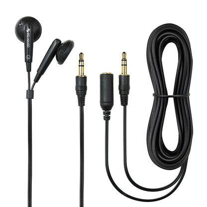 ELPA Stereo In-Ear Headphones + 3M Extension Both Ears Inner Ear Type 2m φ3.5mm RD-NM50