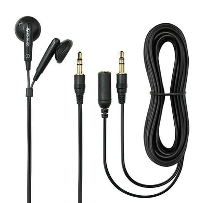 ELPA Stereo In-Ear Headphones + 3M Extension Both Ears Inner Ear Type 2m φ3.5mm RD-NM50