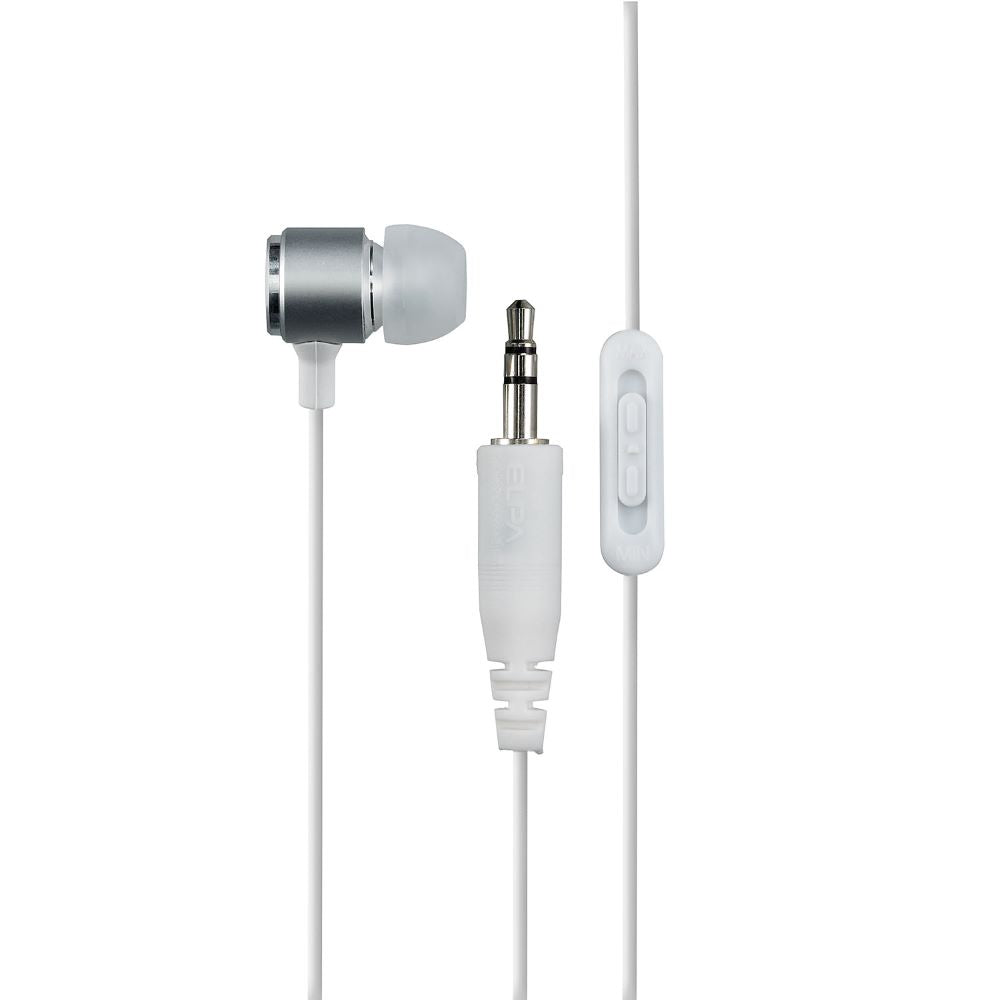 ELPA Digital TV Earphone High Sound Quality Single Ear Type with Volume Control 3m φ3.5mm RE-CLK03 (W)