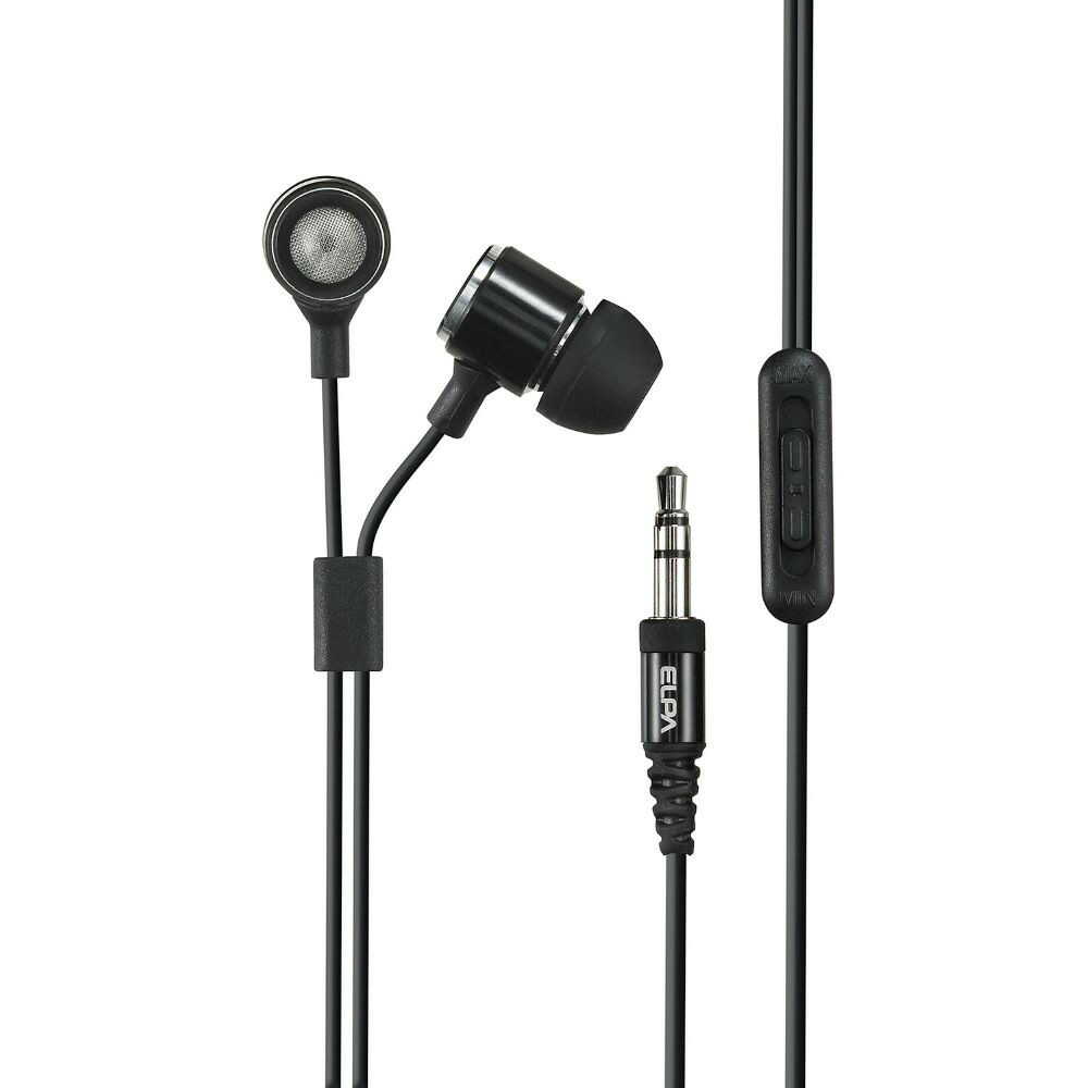 ELPA TV Stereo Headphones Dual Ear Canal Type 3m φ3.5mm RD-MV03 (BK)