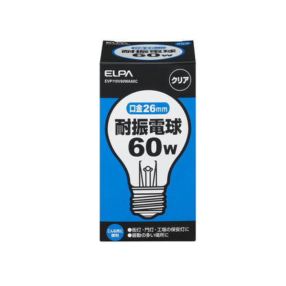 Elpa ELPA Earthquake Resistant Bulb 60W E26 110V Clear