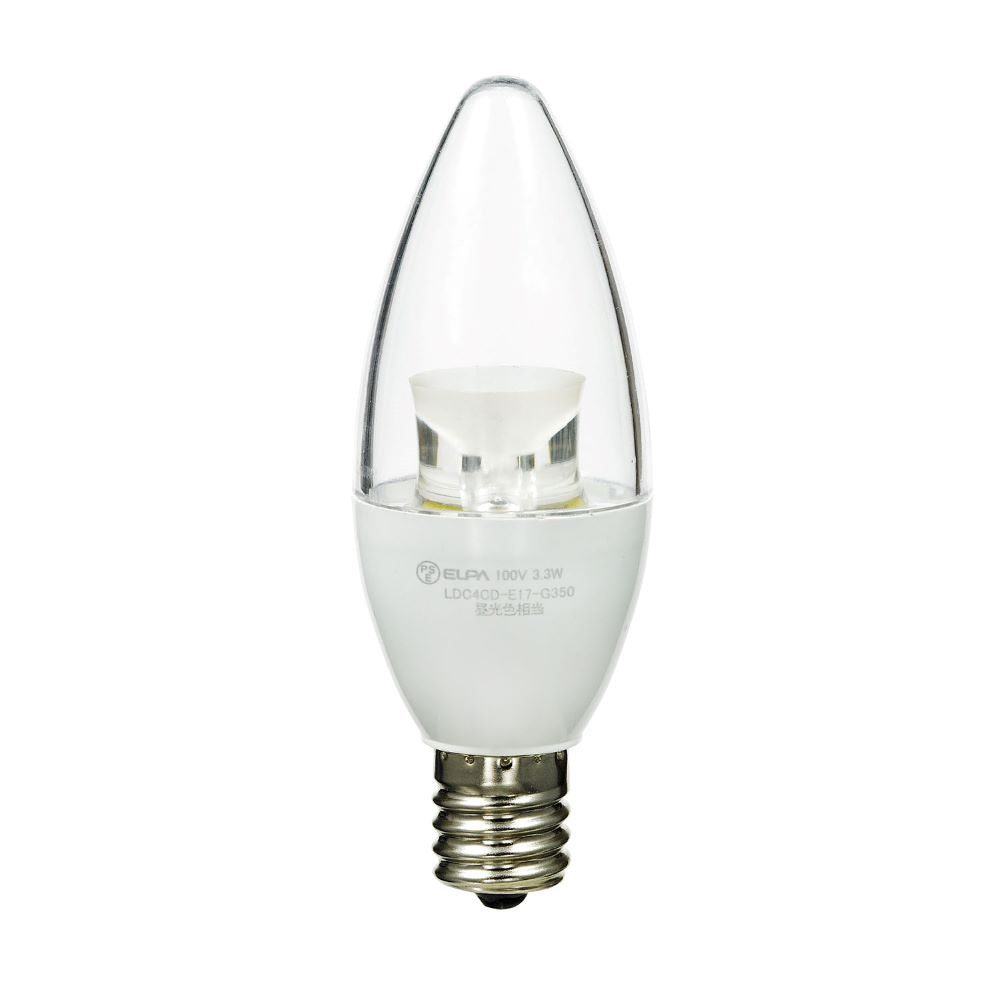 ELPA LED Bulb Chandelier LED Energy Saving E17 3.3W LDC4CL-E17-G351