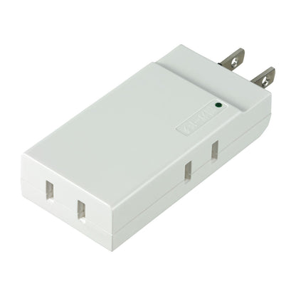 ELPA Compact Lightning Surge Protector Tap 3 Ports A-CT003SB(W)
