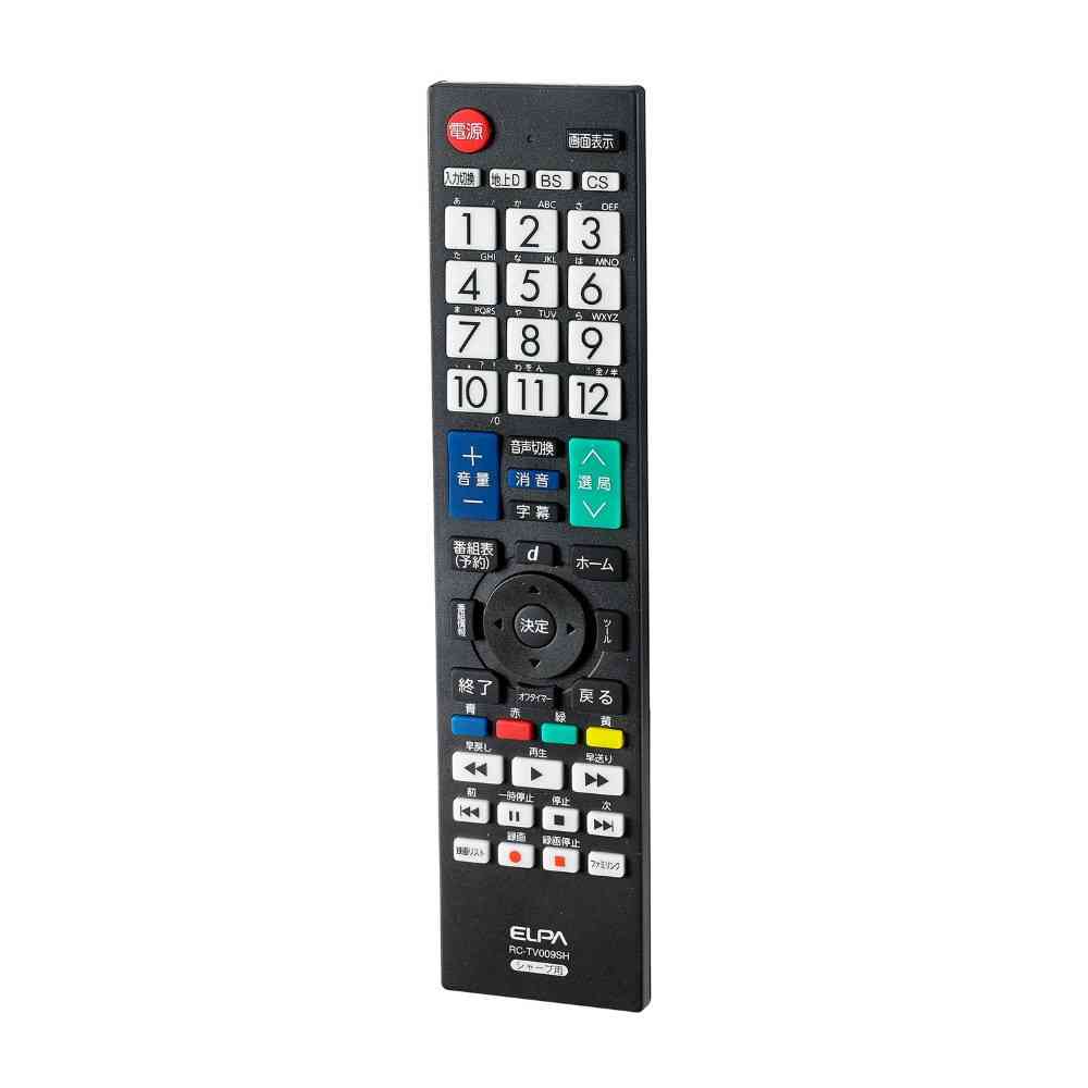 ELPA TV Remote Control for Sharp RC-TV009SH