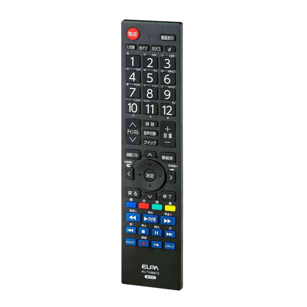 ELPA TV Remote Control Toshiba RC-TV009TO